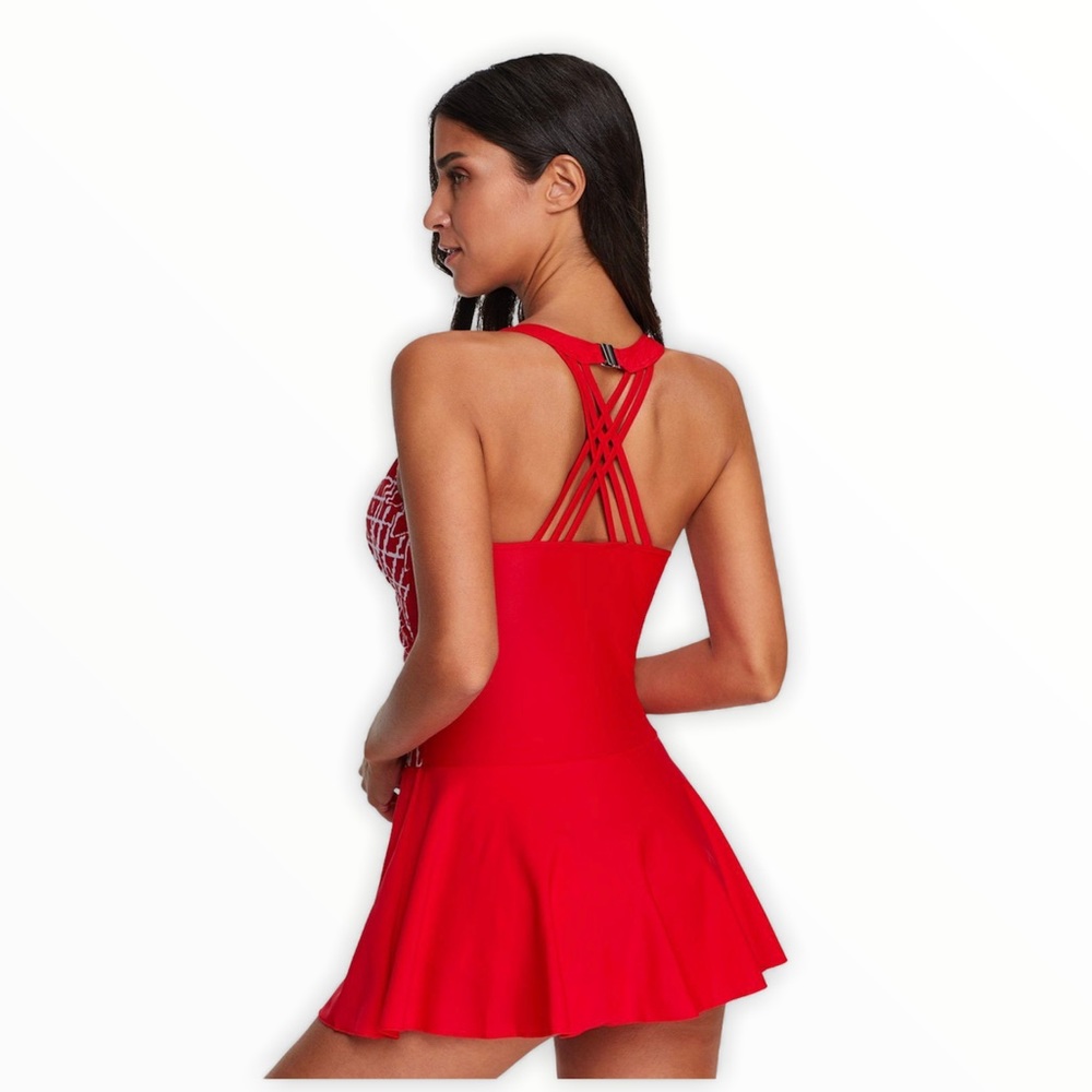 Lady Tankini Swimsuit dress w short